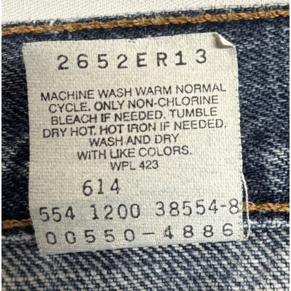 Vintage Levi’s 550 Relaxed Fit Jeans Mens 33x34 Medium Wash Blue Made In USA Y2K - Picture 10 of 16